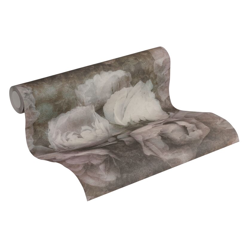 Vliestapete NewWalls mit violetten Blumen