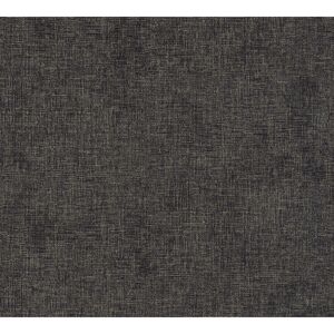 Vliestapete 'New Walls' Uni schwarz 0,53 x 10,05 m