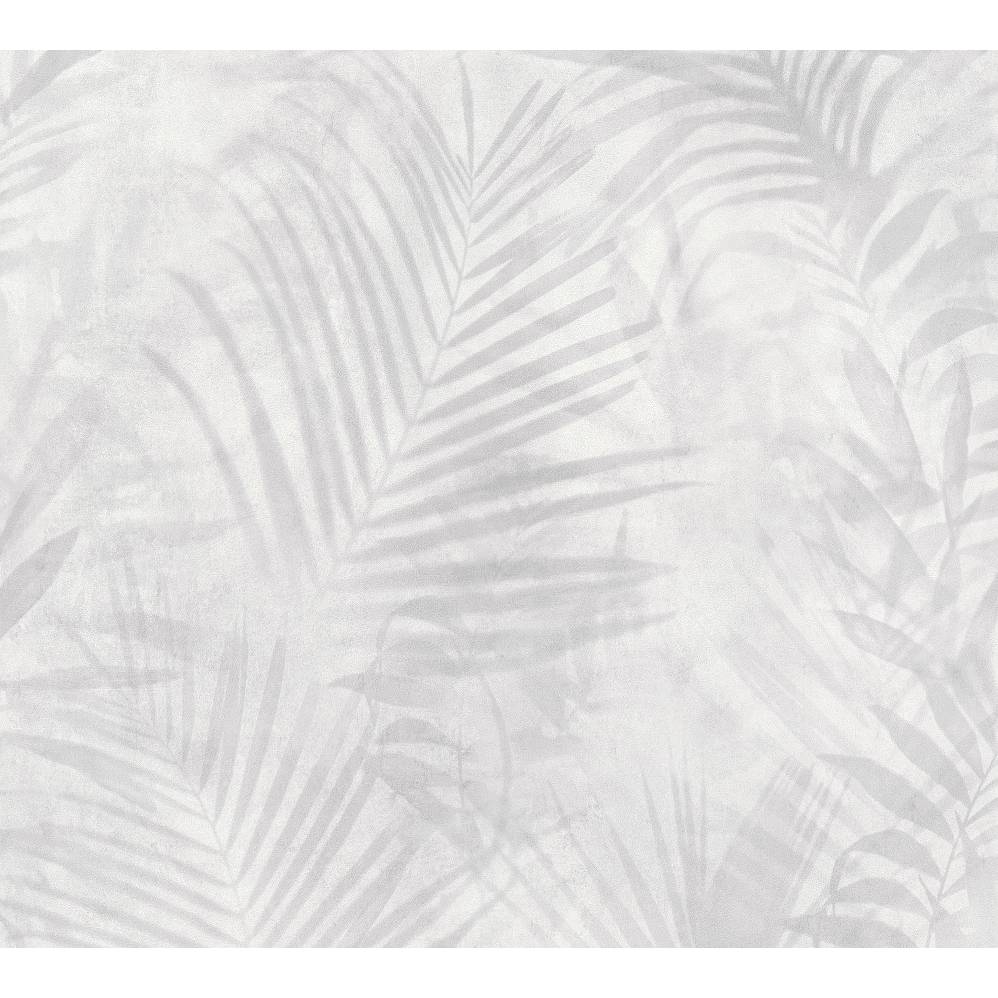 Graue Blättertapete Bude II