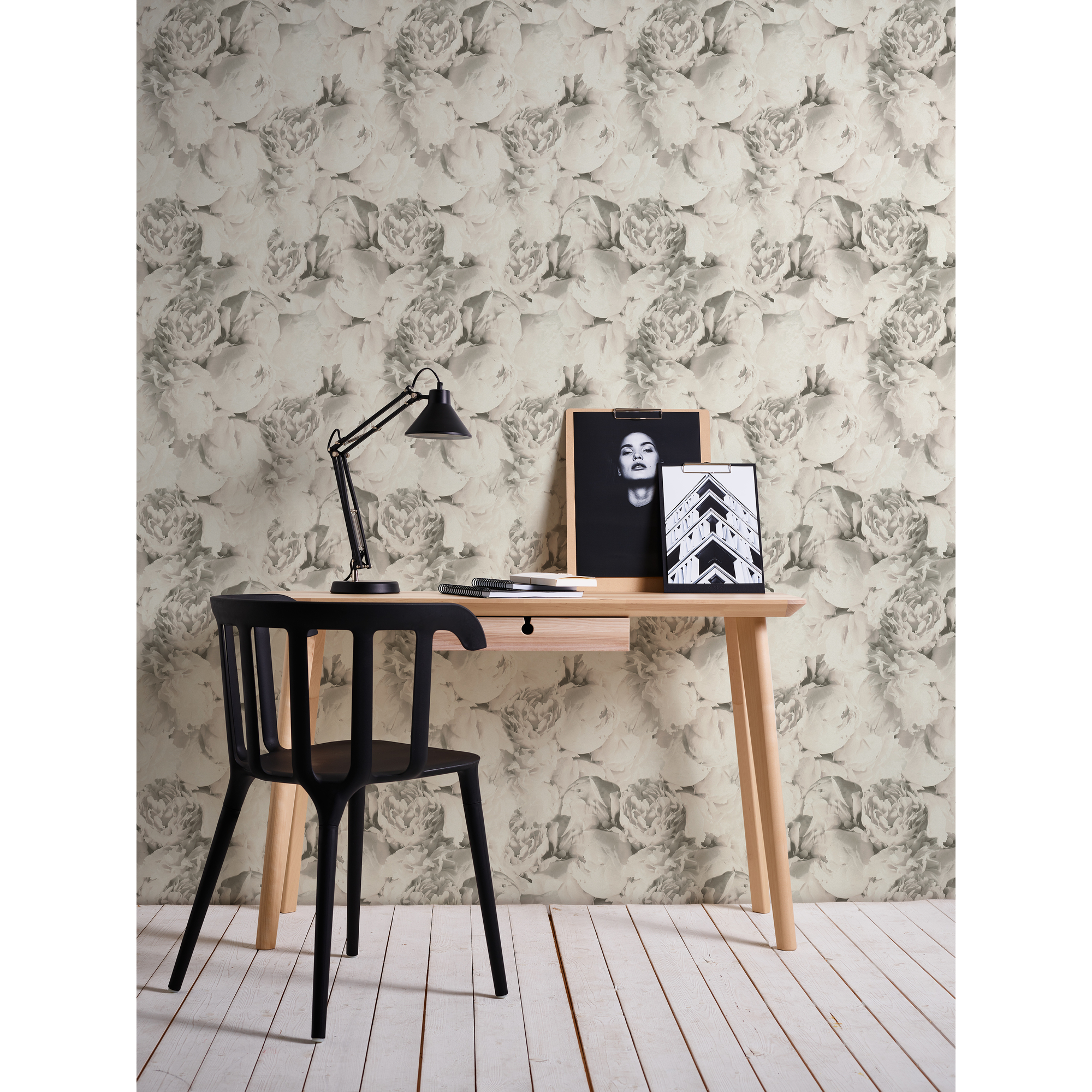 Vliestapete 'Neue Bude 2.0 reloaded' Floral beige 0,53 x 10,05 m