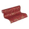Rolle rote Vliestapete mit goldenen Ornamenten