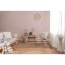 Wohnzimmer mit rosa Vliestapete NewWalls Uni