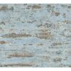 Blaue Vliestapete Bude II mit Putzstruktur