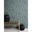Vliestapete 'Elements' Uni blau 0,53 x 10,05 m