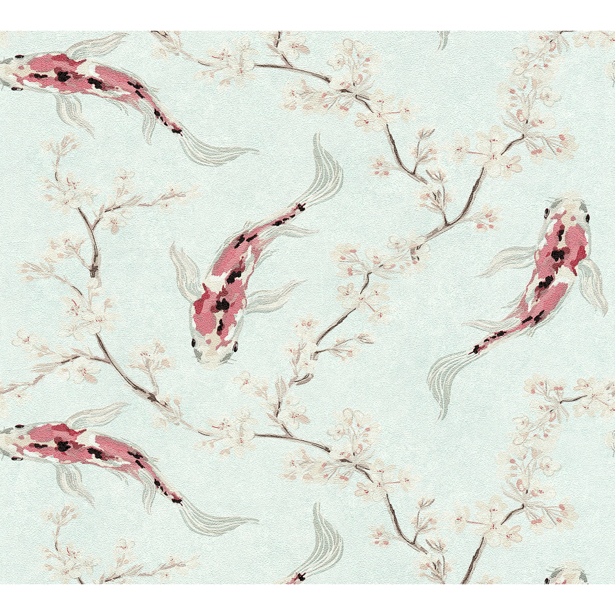 A.S. Création Vliestapete 'Asian Fusion' Koi blau 53 x 1005 cm