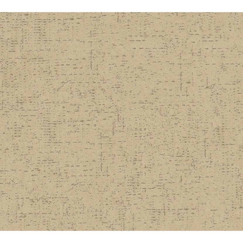 Beige Vliestapete mit Putzoptik