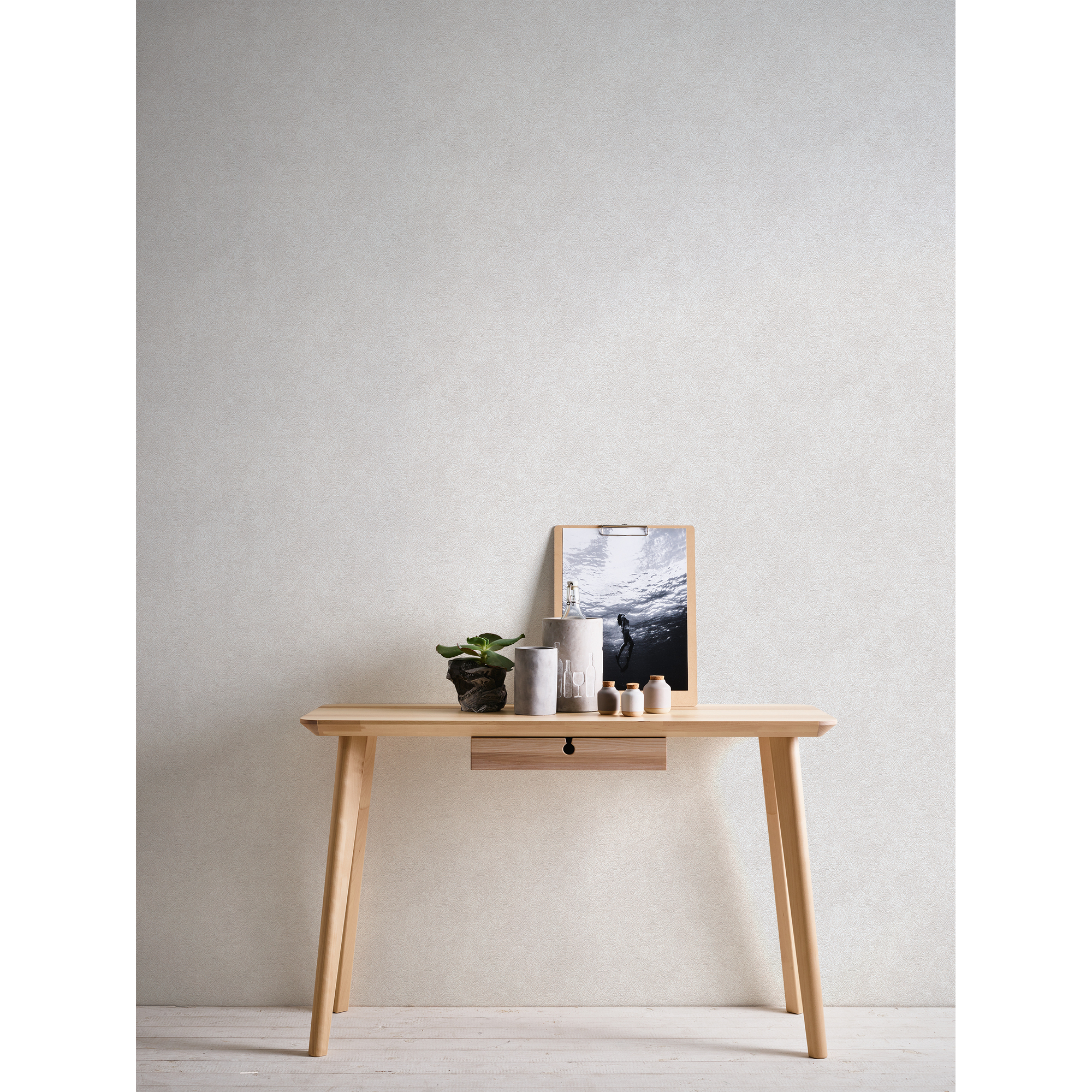 Vliestapete 'Attractive' Blätter beige 53 x 1005 cm + product picture