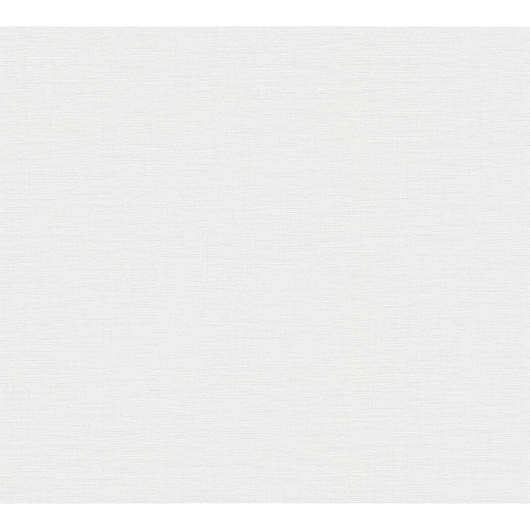 Weiße Vliestapete MESTO II Uni Textil