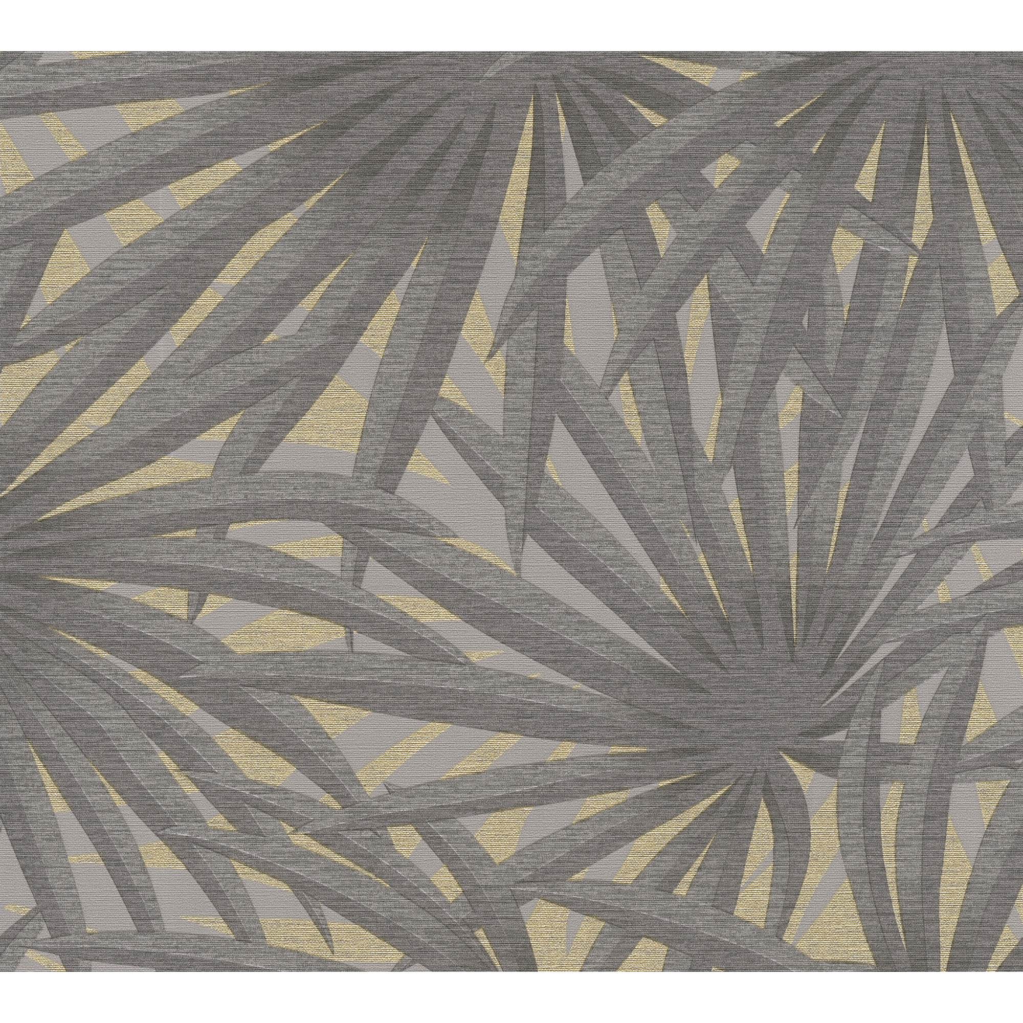 Vliestapete 'Metropolitan Stories 2' Palme grau 0,53 x 10,05 m