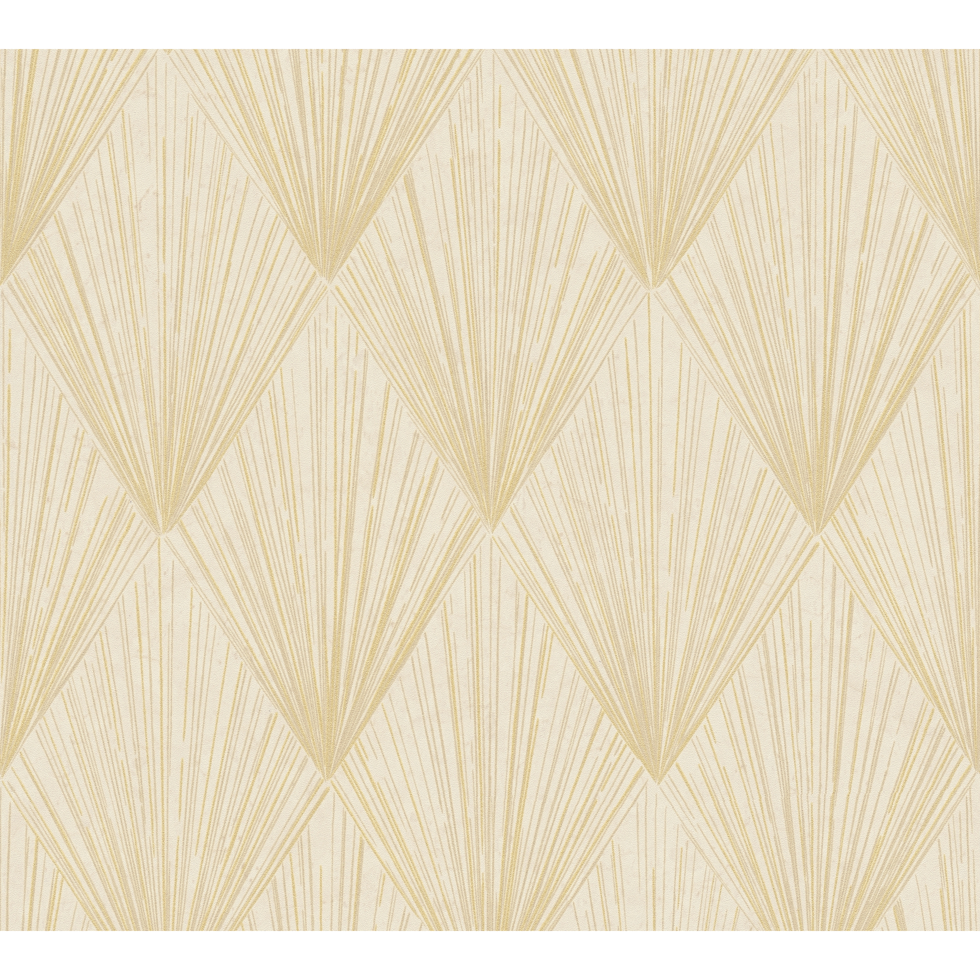 Goldenes Art-déco-Muster auf beigem Hintergrund