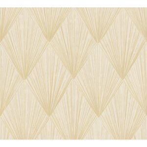 Vliestapete 'Metropolitan Stories 2' Geometrisch goldfarben 0,53 x 10,05 m