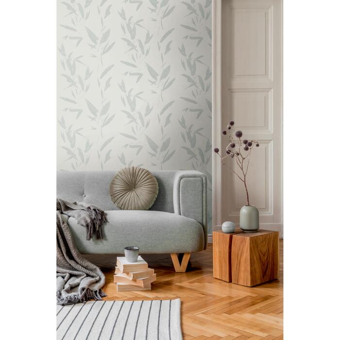Vliestapete 'New Elegance' Dschungel grau 53 x 1005 cm