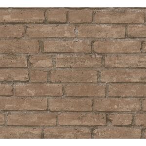 Vliestapete 'Elements' Steinoptik braun 0,53 x 10,05 m