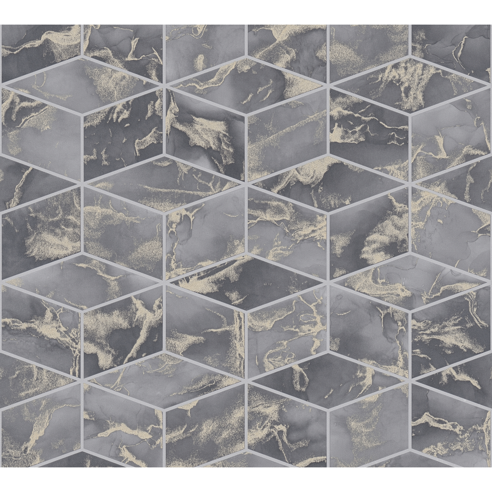 Vliestapete 'Metropolitan Stories 2' Geometrisch grau 0,53 x 10,05 m