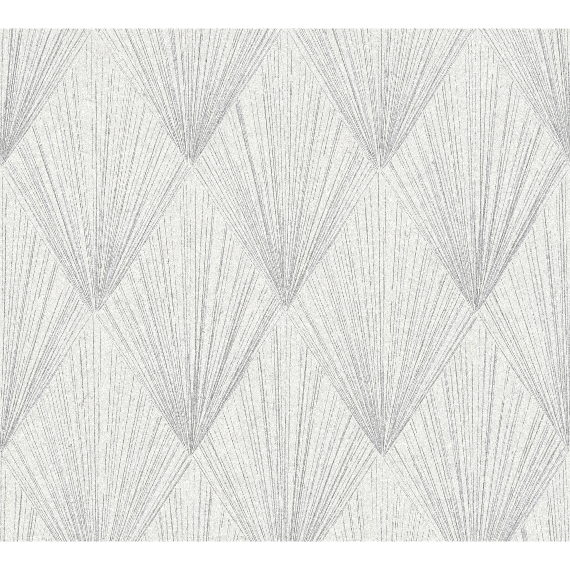 Graues, sich wiederholendes Muster auf weißem Hintergrund
