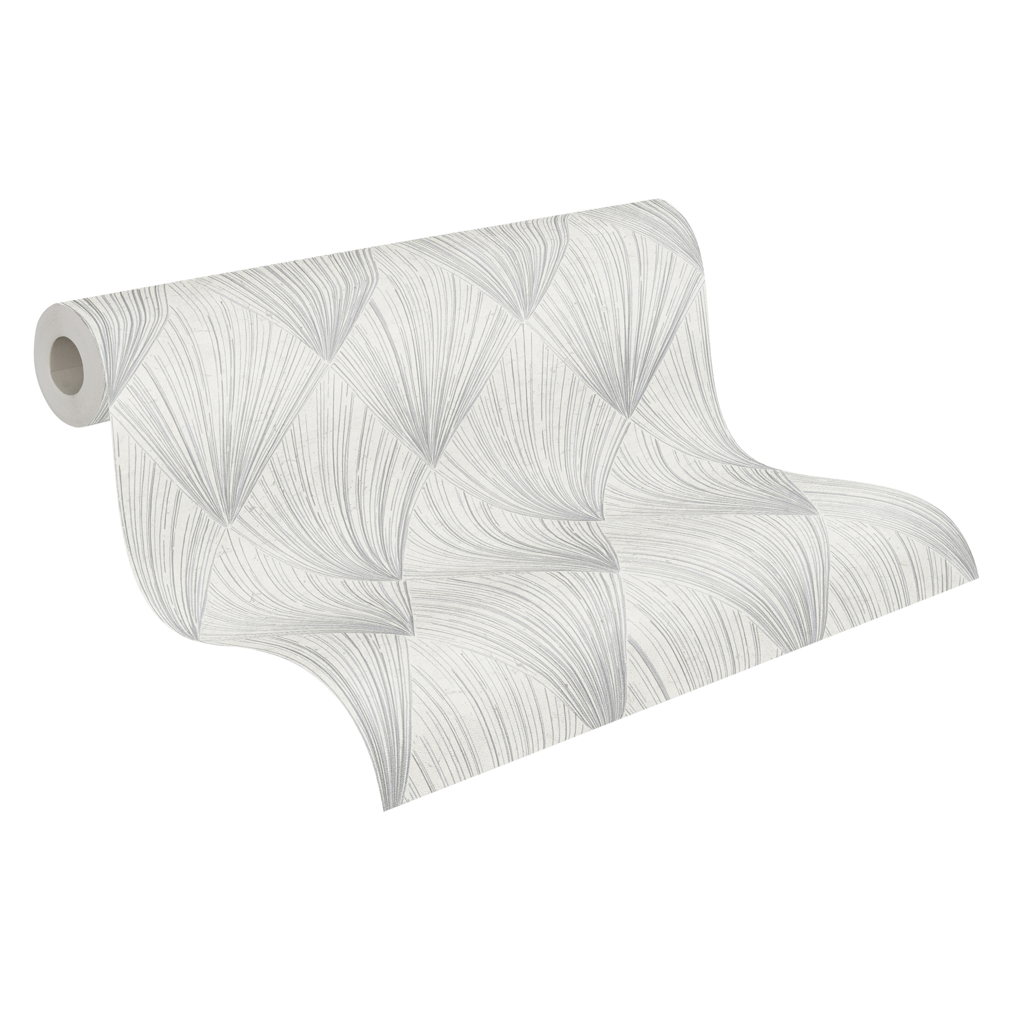 Graue Vliestapete Mesto 2 mit grafischem Muster