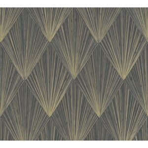 Vliestapete 'Metropolitan Stories 2' Geometrisch schwarz 0,53 x 10,05 m