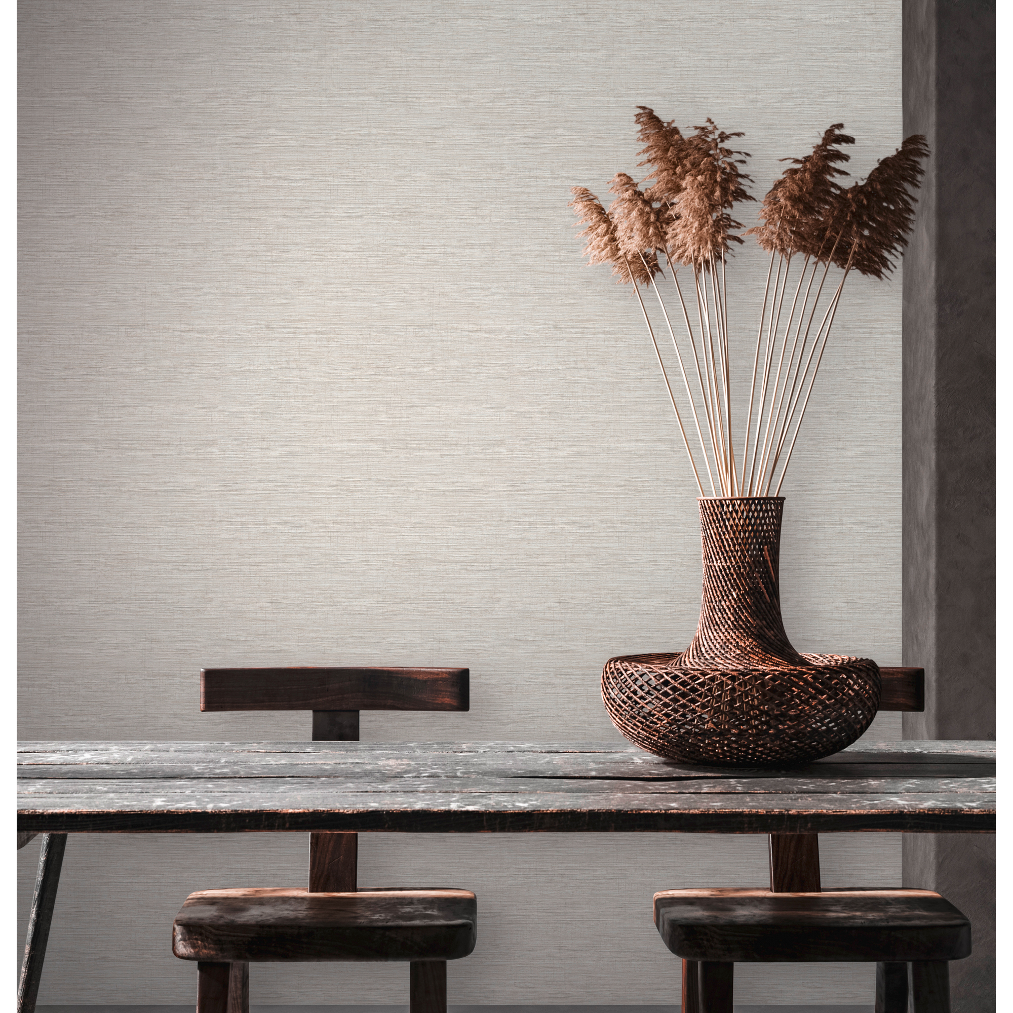 Vliestapete 'Metropolitan Stories 2' Uni grau 0,53 x 10,05 m