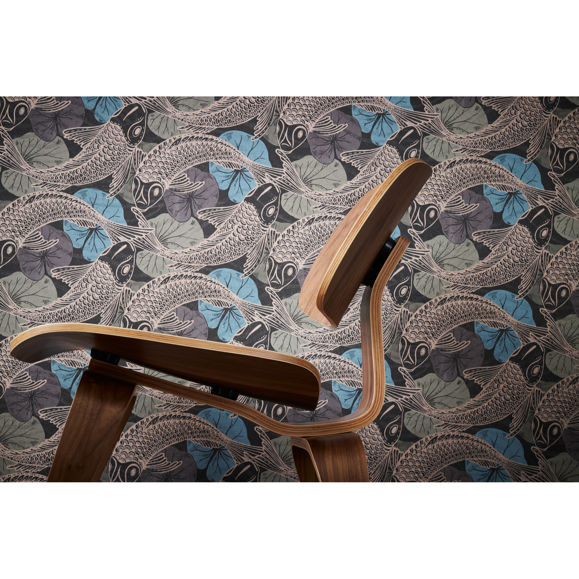 Vliestapete 'Metropolitan Stories 2' Koi bronzefarben 0,53 x 10,05 m
