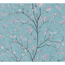 Verkleinertes Bild von Vliestapete 'Metropolitan Stories 2' Kirschblüten türkis 53 x 1005 cm
