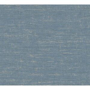 Vliestapete 'Metropolitan Stories 2' Uni blau 0,53 x 10,05 m
