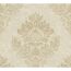 Beige Vliestapete Mesto 2 mit Damast-Muster