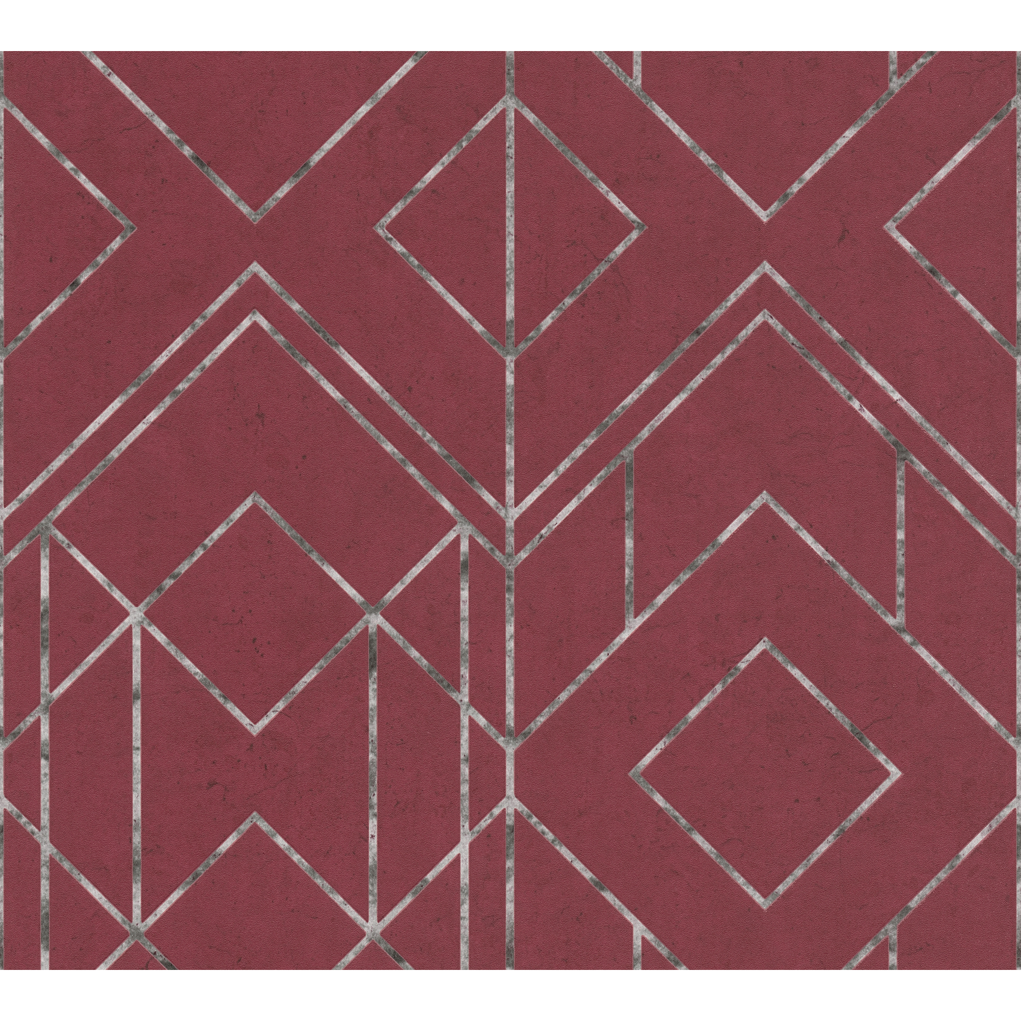 Vliestapete 'Metropolitan Stories 2' Geometrisch rot 0,53 x 10,05 m