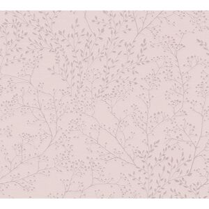 Vliestapete 'Trendwall 2' Floral rosa 53 x 1005 cm