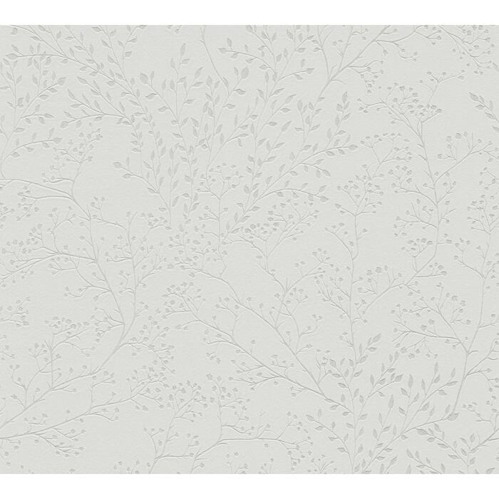 Vliestapete 'Trendwall 2' Floral grau 53 x 1005 cm