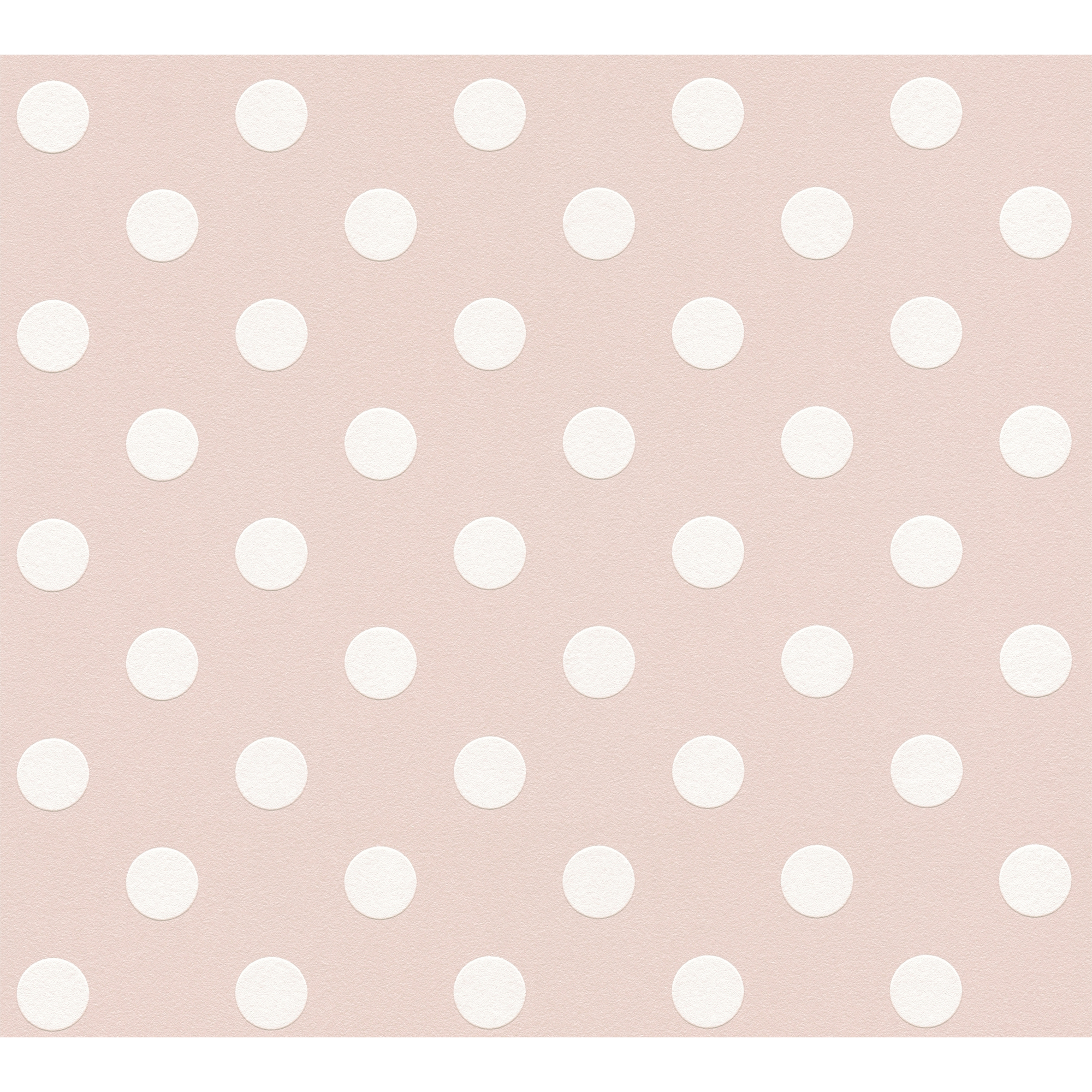 Vliestapete 'Boys & Girls 6' Punkte rosa/weiß 0,53 x 10,05 m