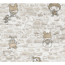 Papiertapete 'Boys & Girls 6' Comic beige 0,53 x 10,05 m