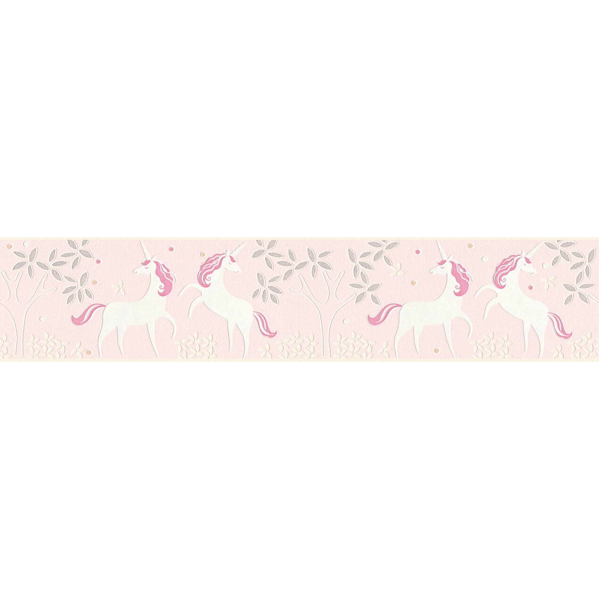 Borte 'Boys & Girls 6' Einhorn rosa/weiß 13 x 500 cm + product picture
