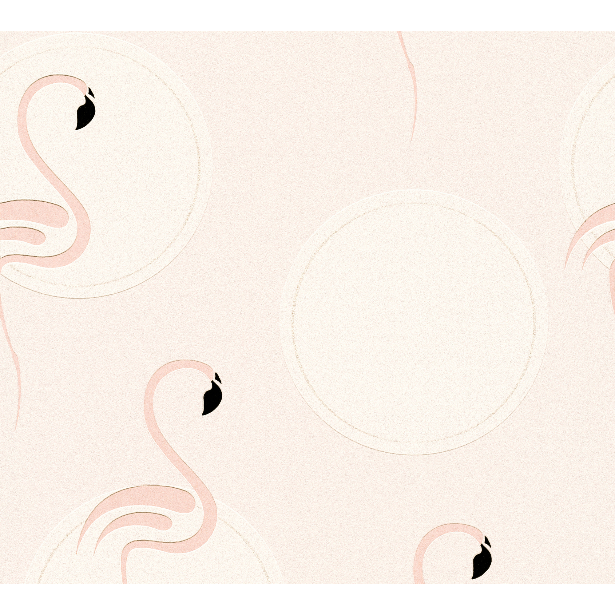 Rosa Flamingos auf beigem Hintergrund