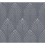 Vliestapete 'Pop Style' Art Déco schwarz/silbern 0,53 x 10,05 m