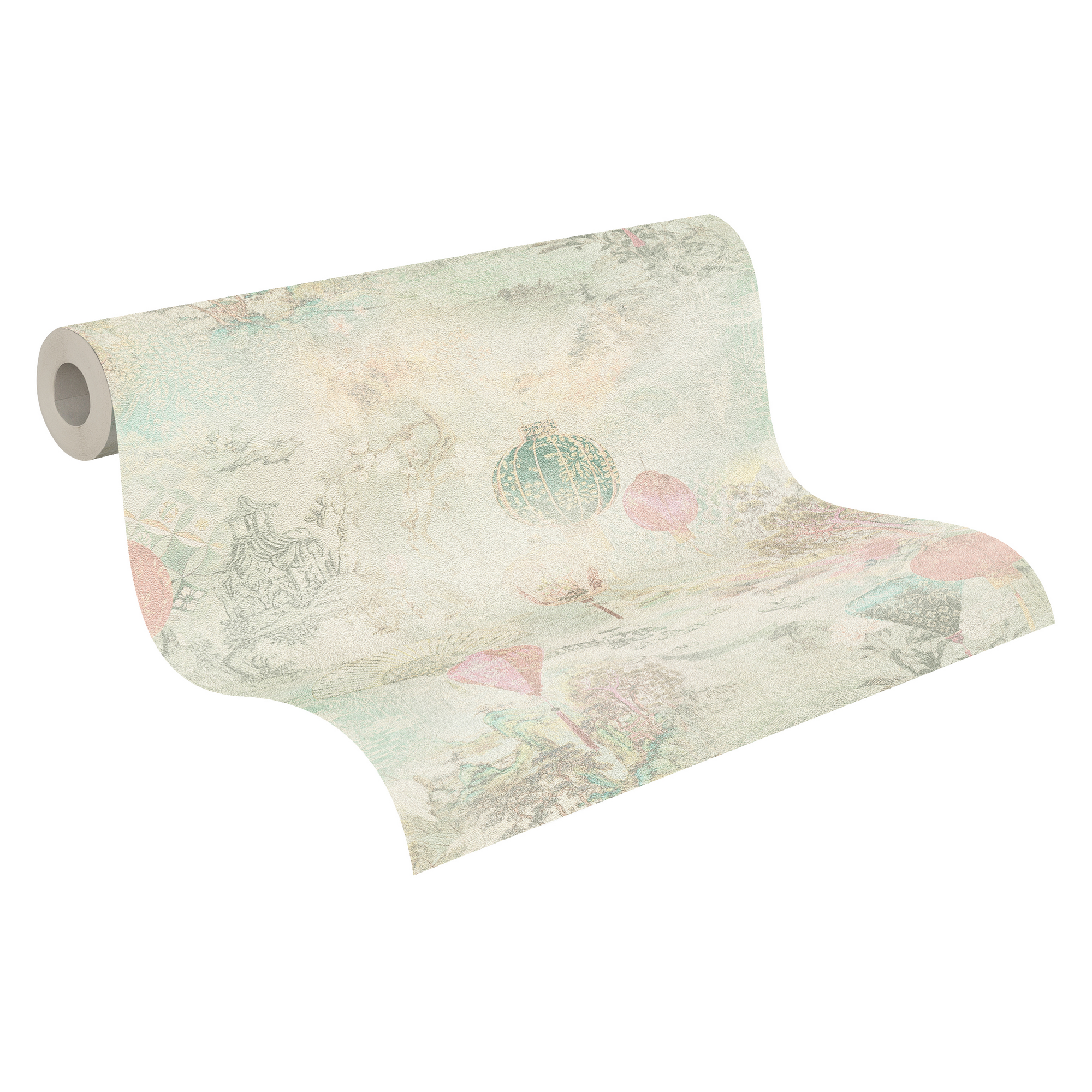 Vliestapete 'Asian Fusion' Landschaft creme 0,53 x 10,05 m