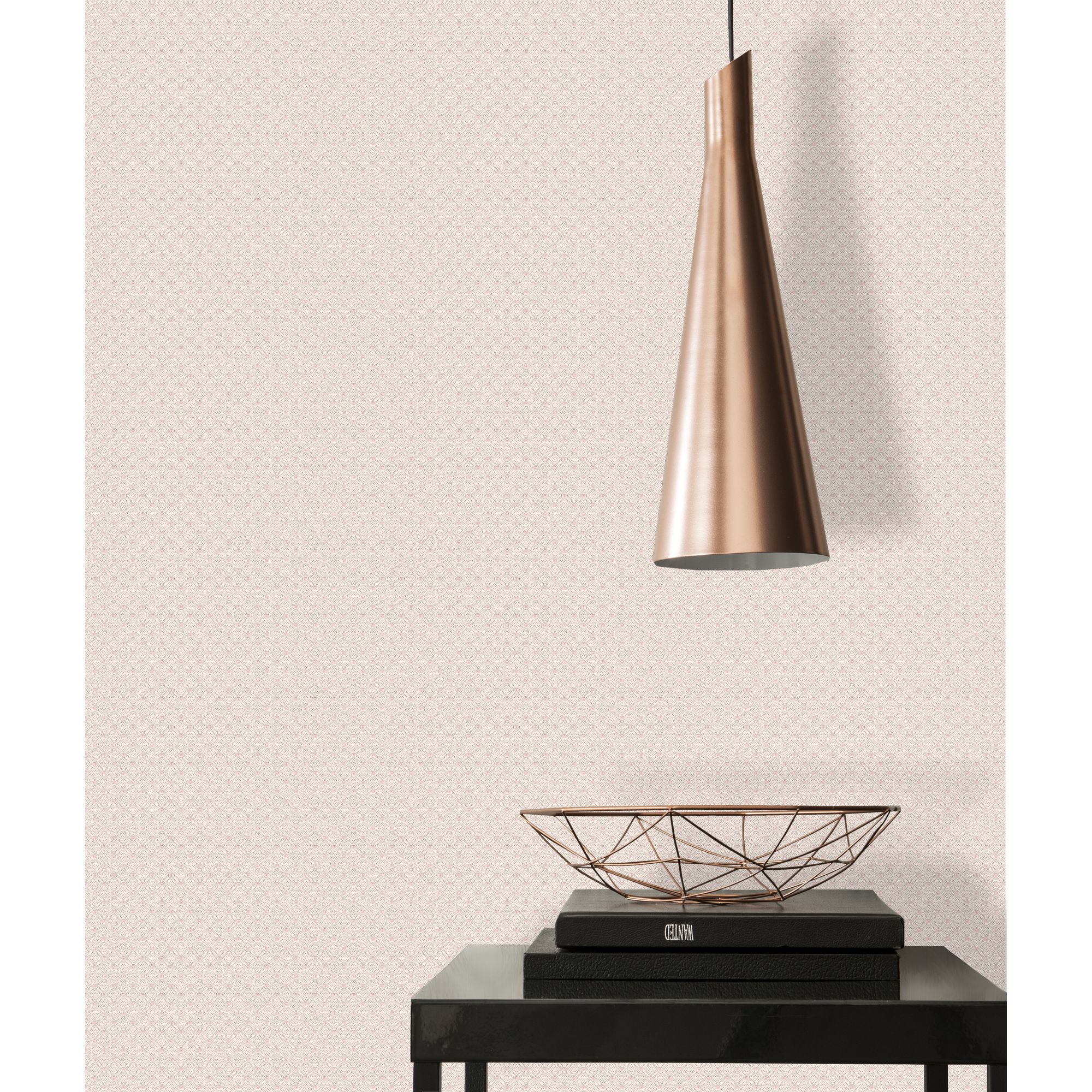 Vliestapete Asian Fusion geometrisch Rosa