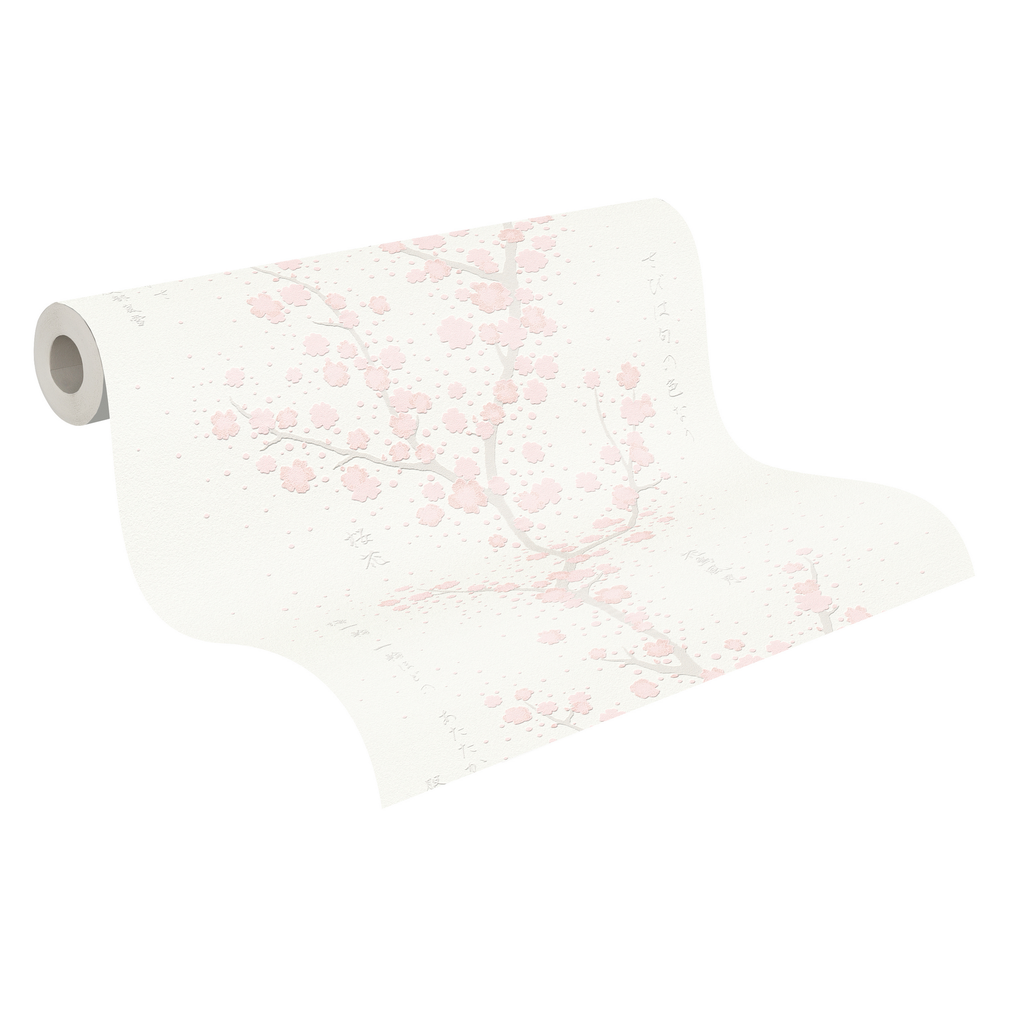 Vliestapete 'Asian Fusion' Kirschblüten weiß/rosa 53 x 1005 cm + product picture