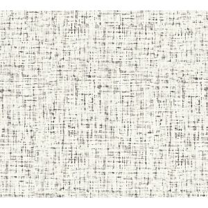 Vliestapete 'Daniel Hechter 6' Tweed weiß/schwarz 53 x 1005 cm