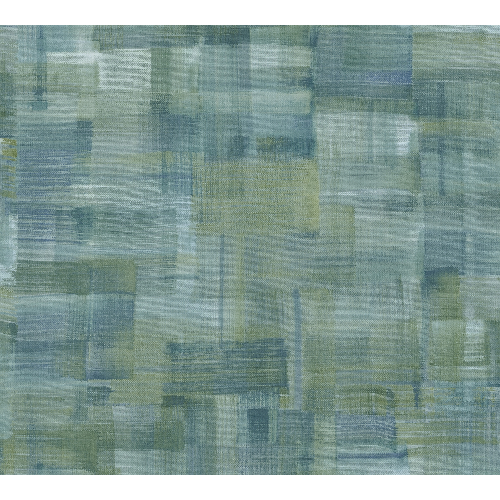 Vliestapete 'Geo Nordic' Leinwandstruktur blau/grün/gelb 53 x 1005 cm + product picture