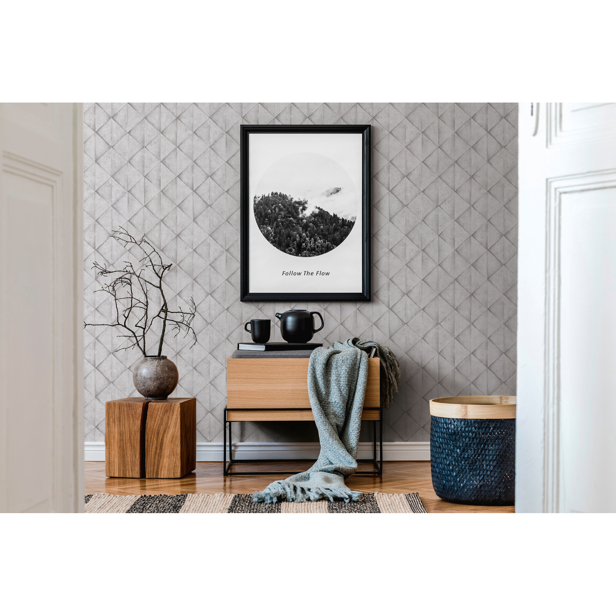Vliestapete 'Industrial' Fliesen grau 53 x 1005 cm + product picture