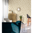 Beige Vliestapete mit Sonnenblumenmuster