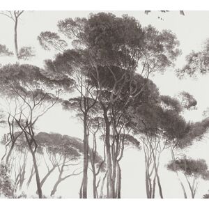 Vliestapete 'History of Art' Wald weiß/schwarz 53 x 1005 cm