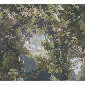 Vliestapete 'History of Art' Waldlandschaft braun/rosa 53 x 1005 cm