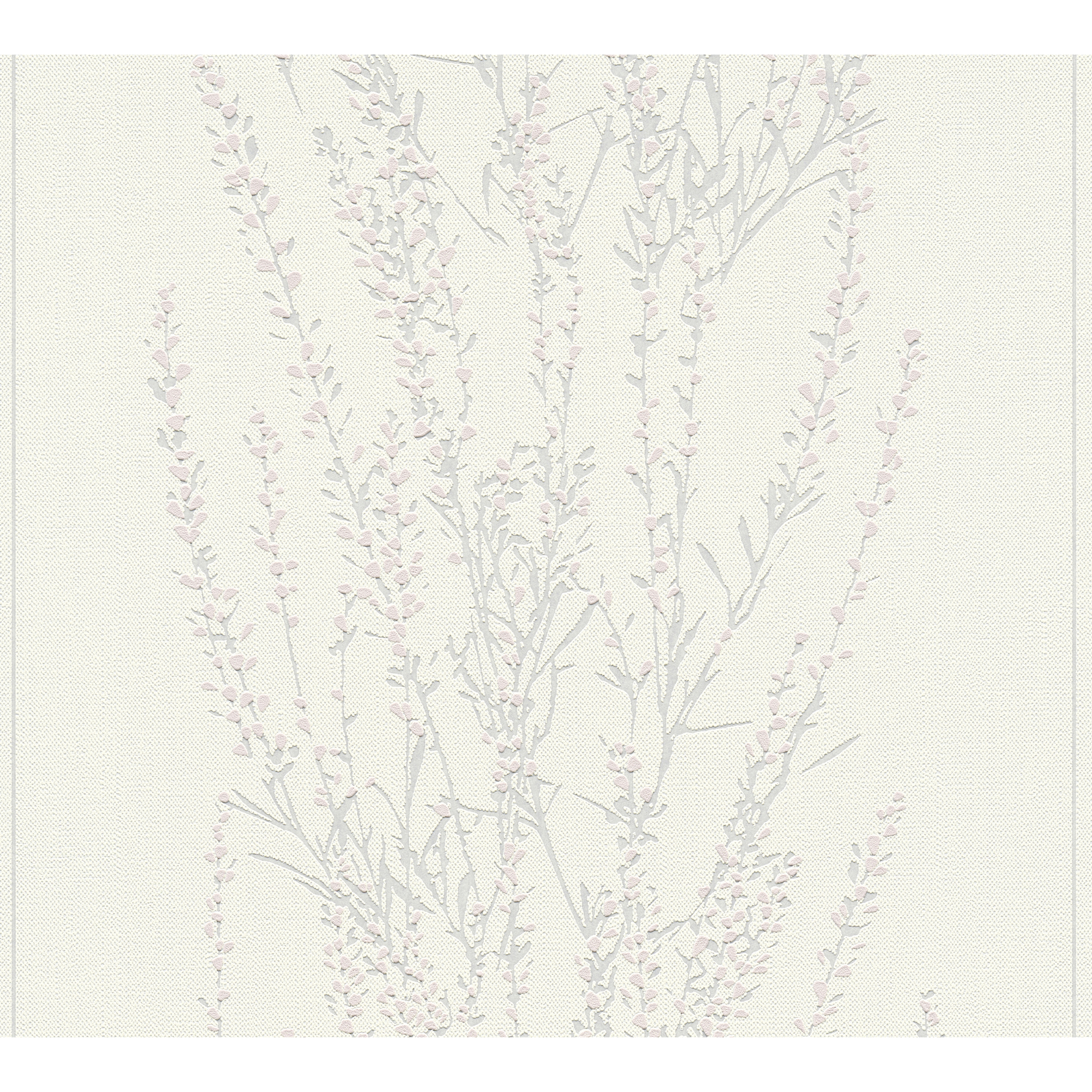 Vliestapete 'Blooming' Floral grau 0,53 x 10,05 m