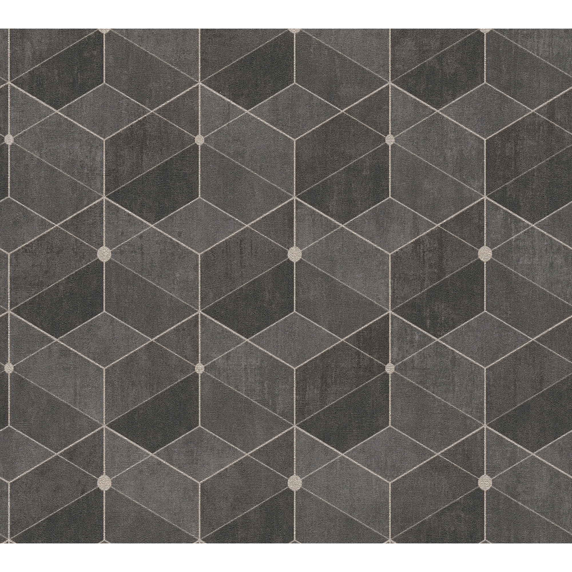 Vliestapete 'Titanium 3' Muster schwarz 53 x 1005 cm + product picture
