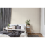 Schlafzimmer mit beiger Vliestapete "Hygge 2 Gräser"