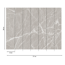 Verkleinertes Bild von Vliestapete 'The Wall' Marmor 7er-Panel grau/weiß 371 x 280 cm
