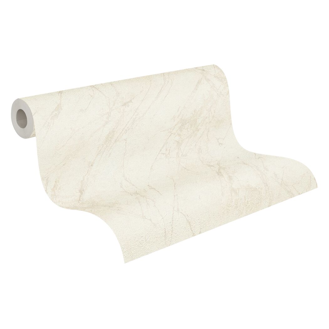 Rolle cremefarbene Vliestapete "The BOS Marmor"