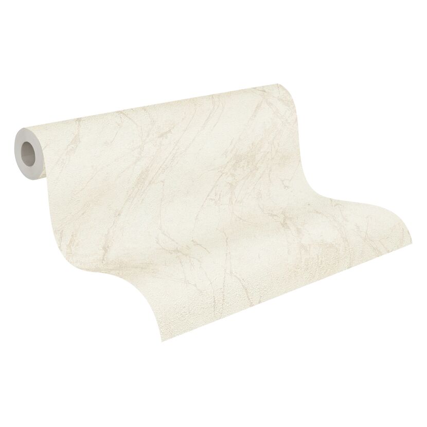 Rolle cremefarbene Vliestapete "The BOS Marmor"