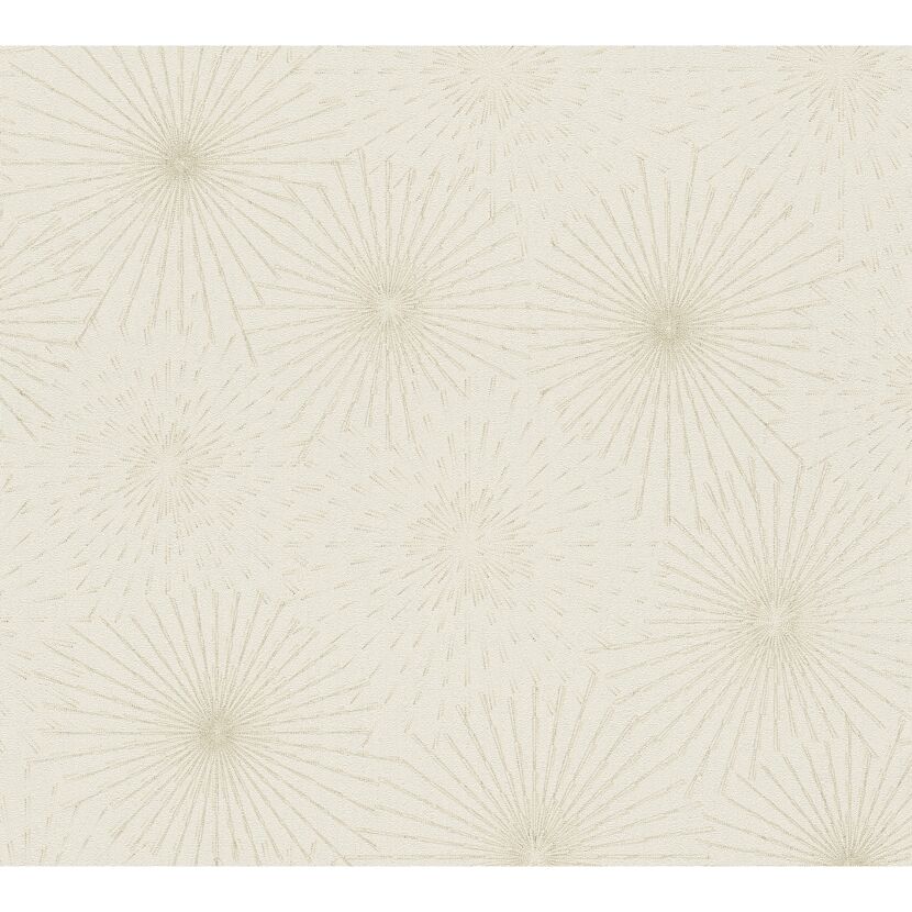 Vliestapete The BOS Explosion cremefarben mit Sternenmuster